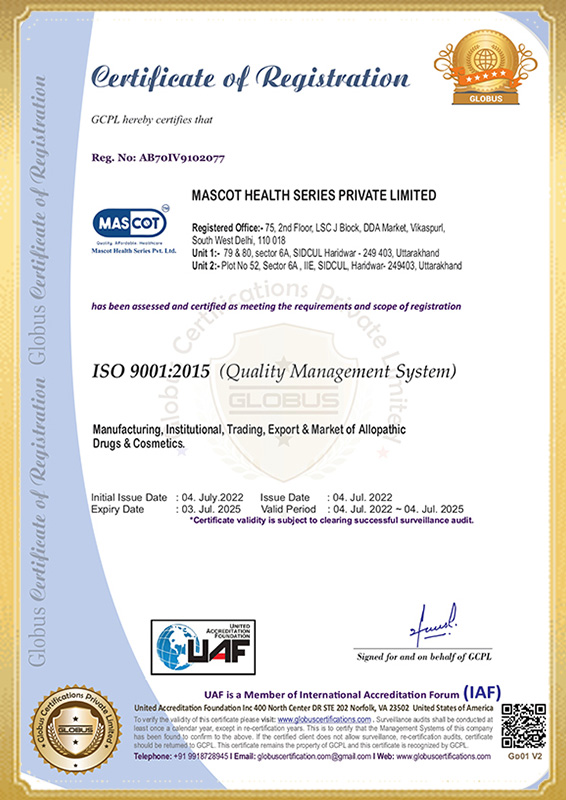 ISO 9001 - 2015 Certification